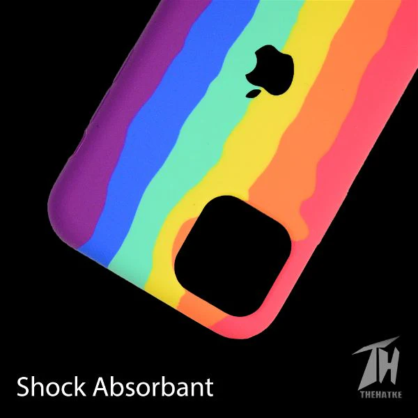Rainbow Silicone Case for Apple iphone 12 pro - Image 3