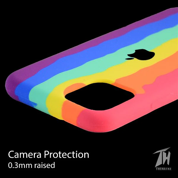 Rainbow Silicone Case for Apple iphone 12 pro max - Image 3