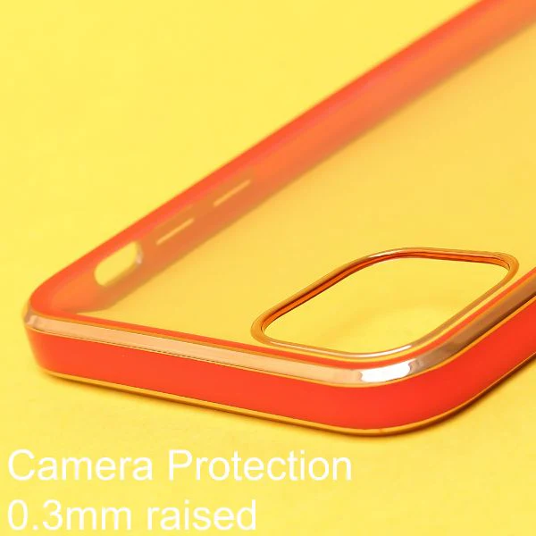 Red Electroplated Transparent Case for Apple iphone 11 Pro max - Image 5