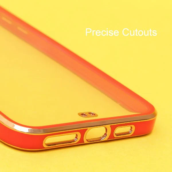 Red Electroplated Transparent Case for Apple iphone 11 Pro max - Image 6