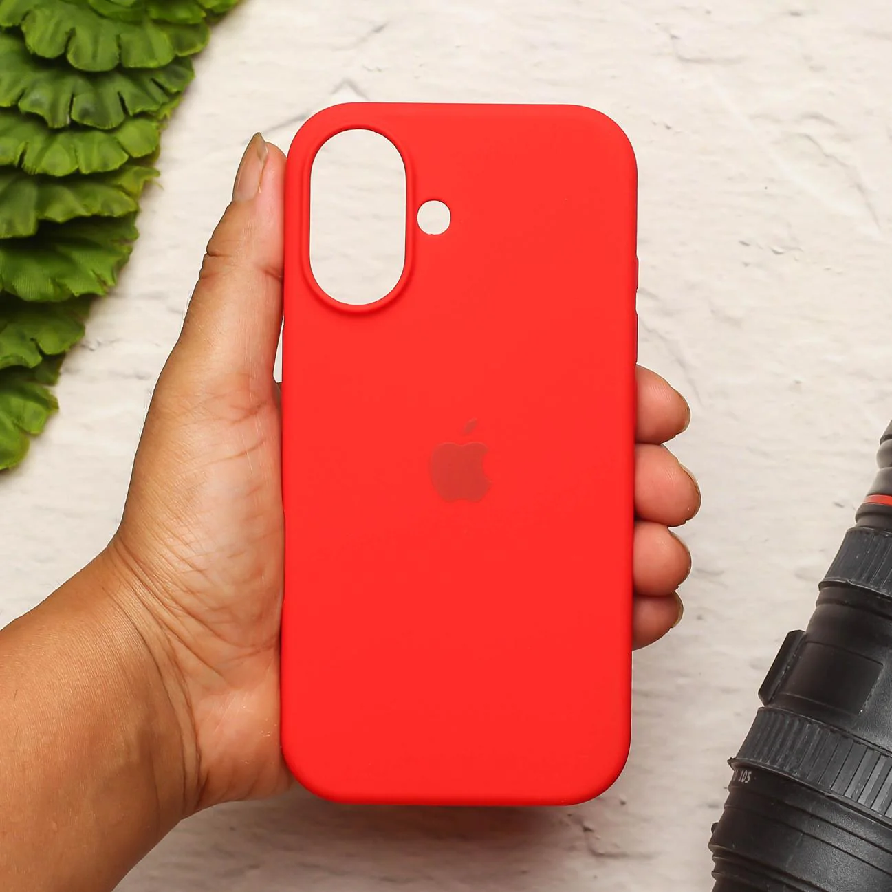 Red Original Silicone case for Apple iphone 17