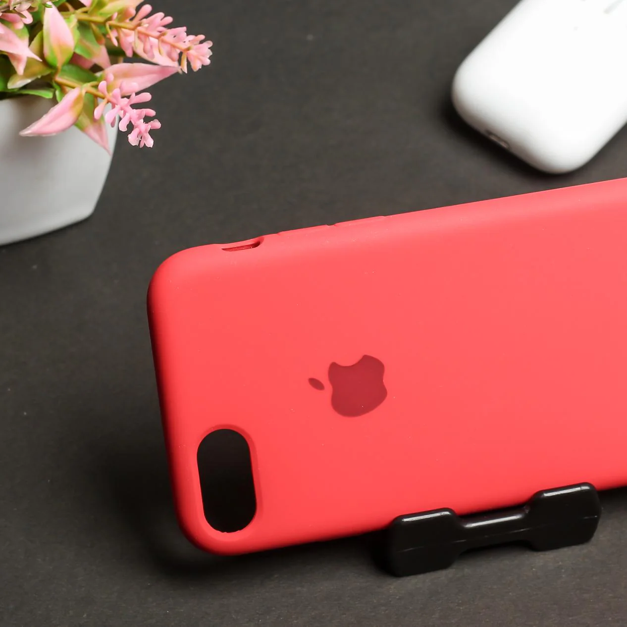 Red Original Silicone case for Apple iphone 7 - Image 3