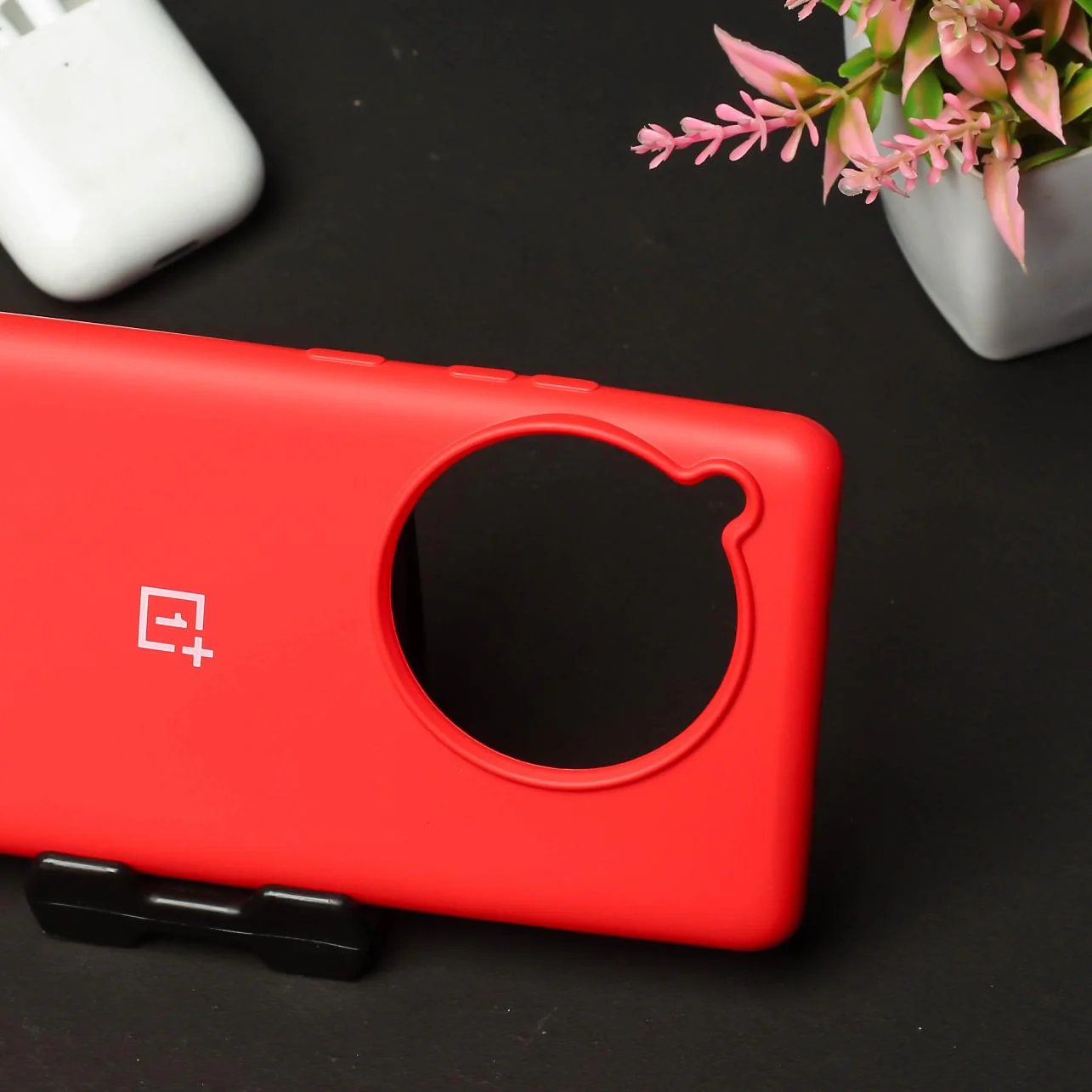 Red Original Silicone Case for Oneplus 12R - Image 3