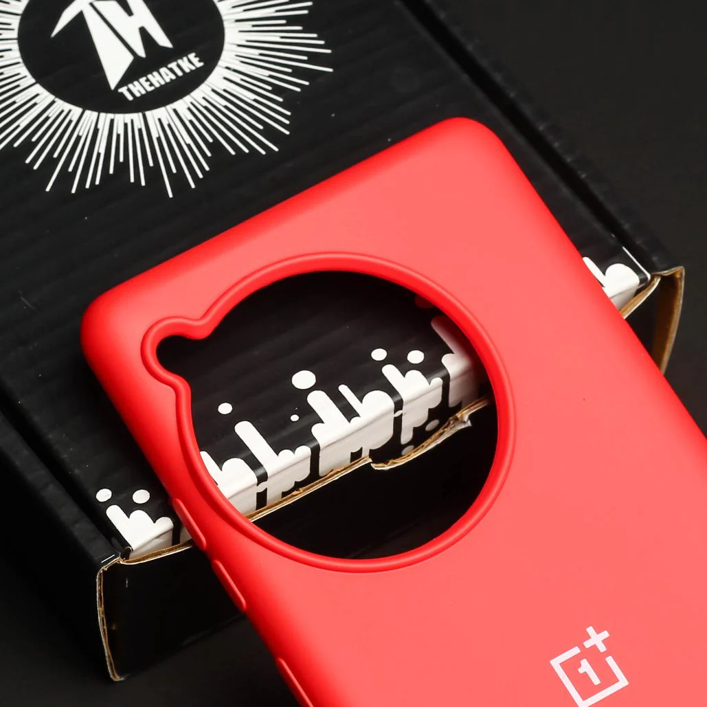 Red Original Silicone Case for Oneplus 12R - Image 4