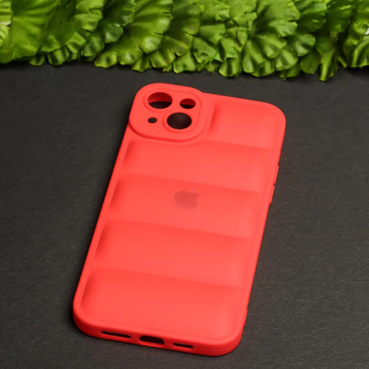 Red Puffon silicone case for Apple iPhone 13 - Image 2