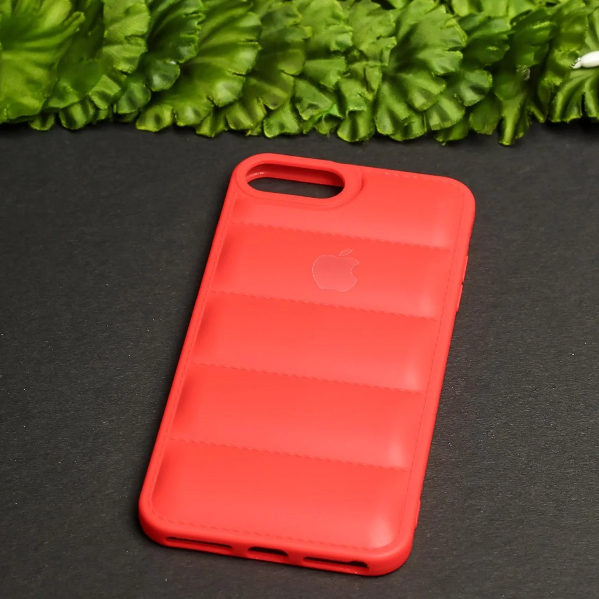 Red Puffon silicone case for Apple iPhone 8 Plus - Image 3