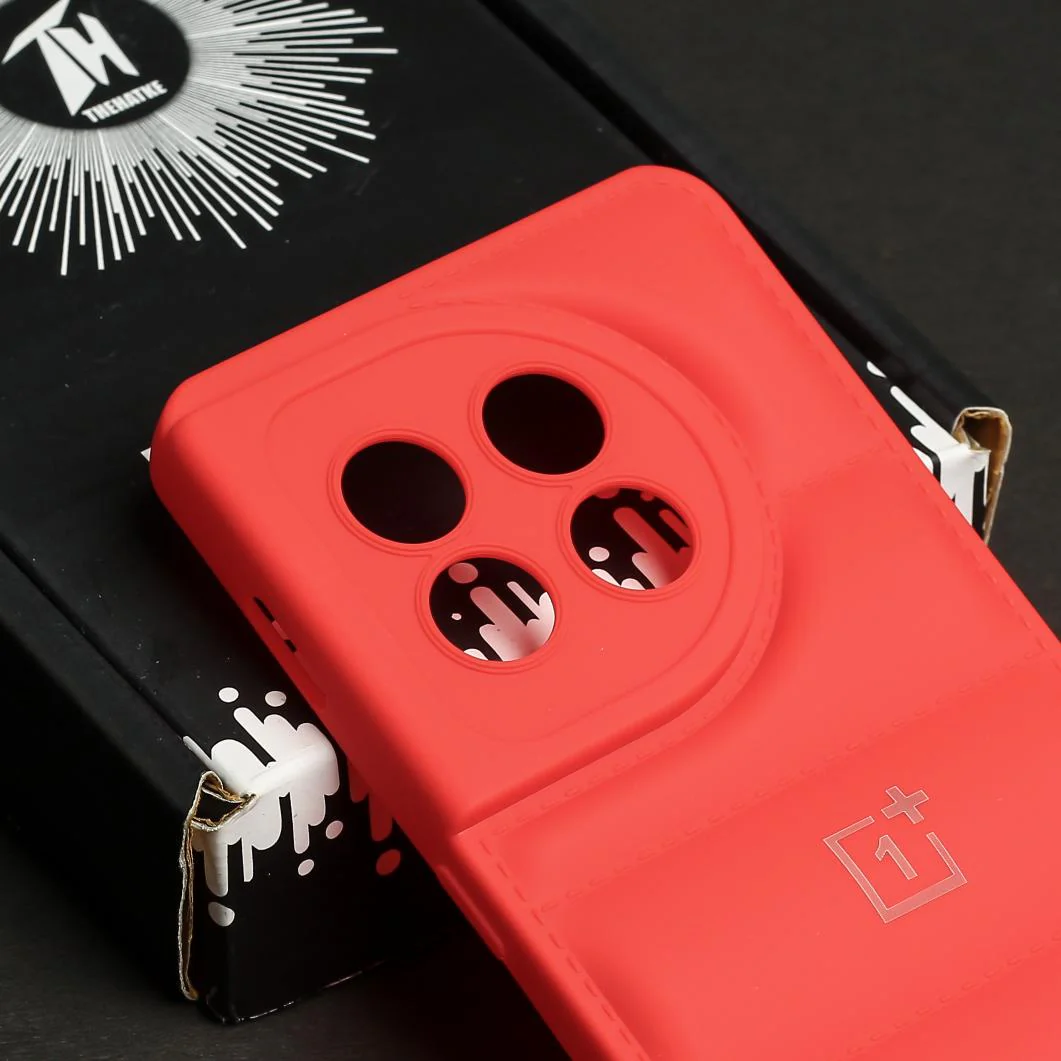 Red Puffon silicone case for Oneplus 11R - Image 4