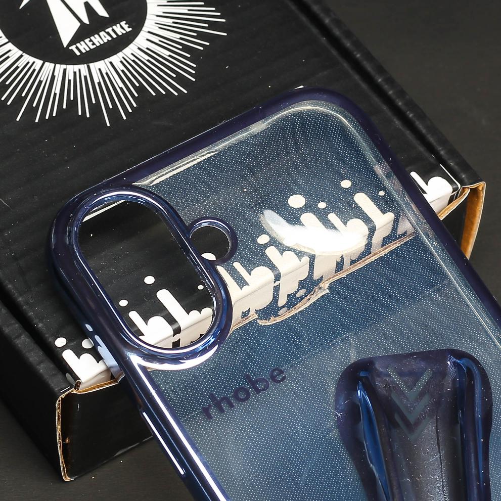 Rhobe Blue Silicone Case for Apple Iphone 16 Plus - Image 4