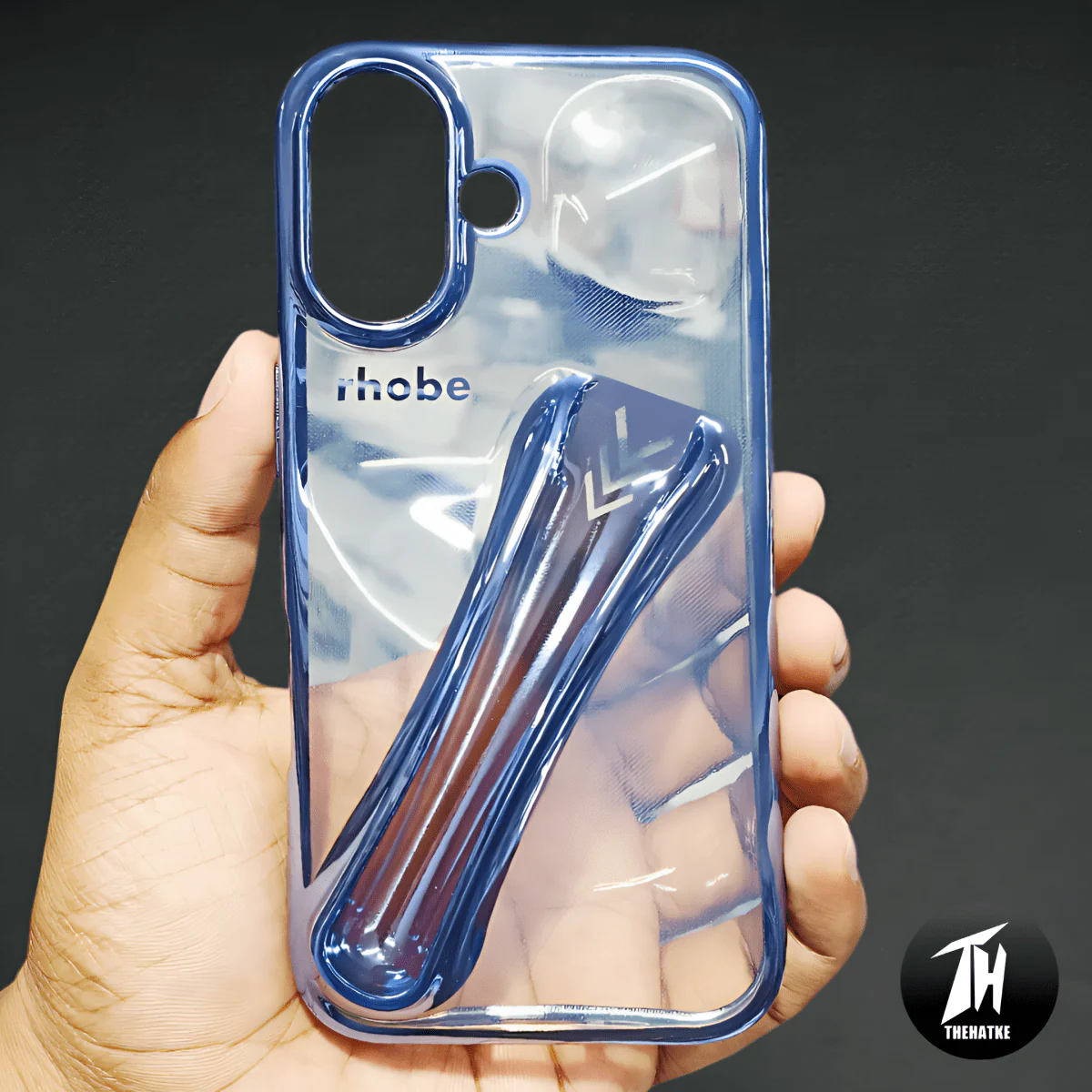 Rhobe Blue Silicone Case for Apple Iphone 16 Plus - Image 5