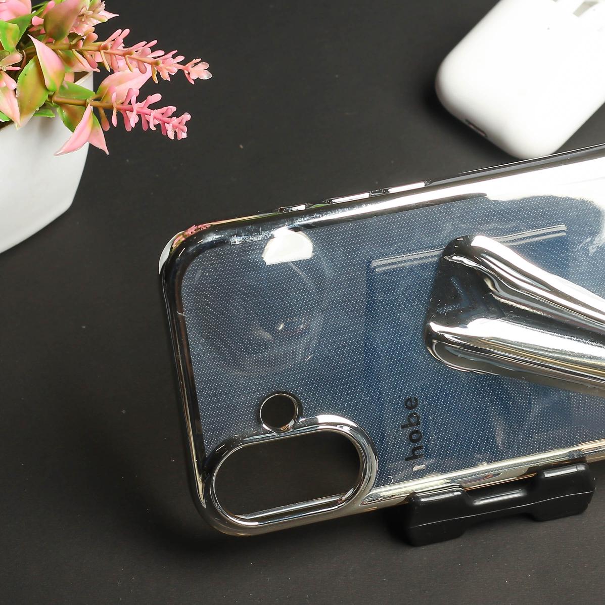 Rhobe Silver Silicone Case for Apple Iphone 16 - Image 3