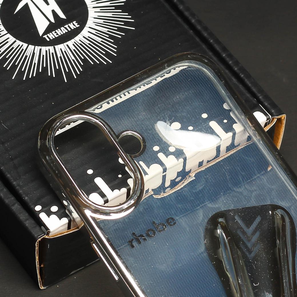 Rhobe Silver Silicone Case for Apple Iphone 16 - Image 4