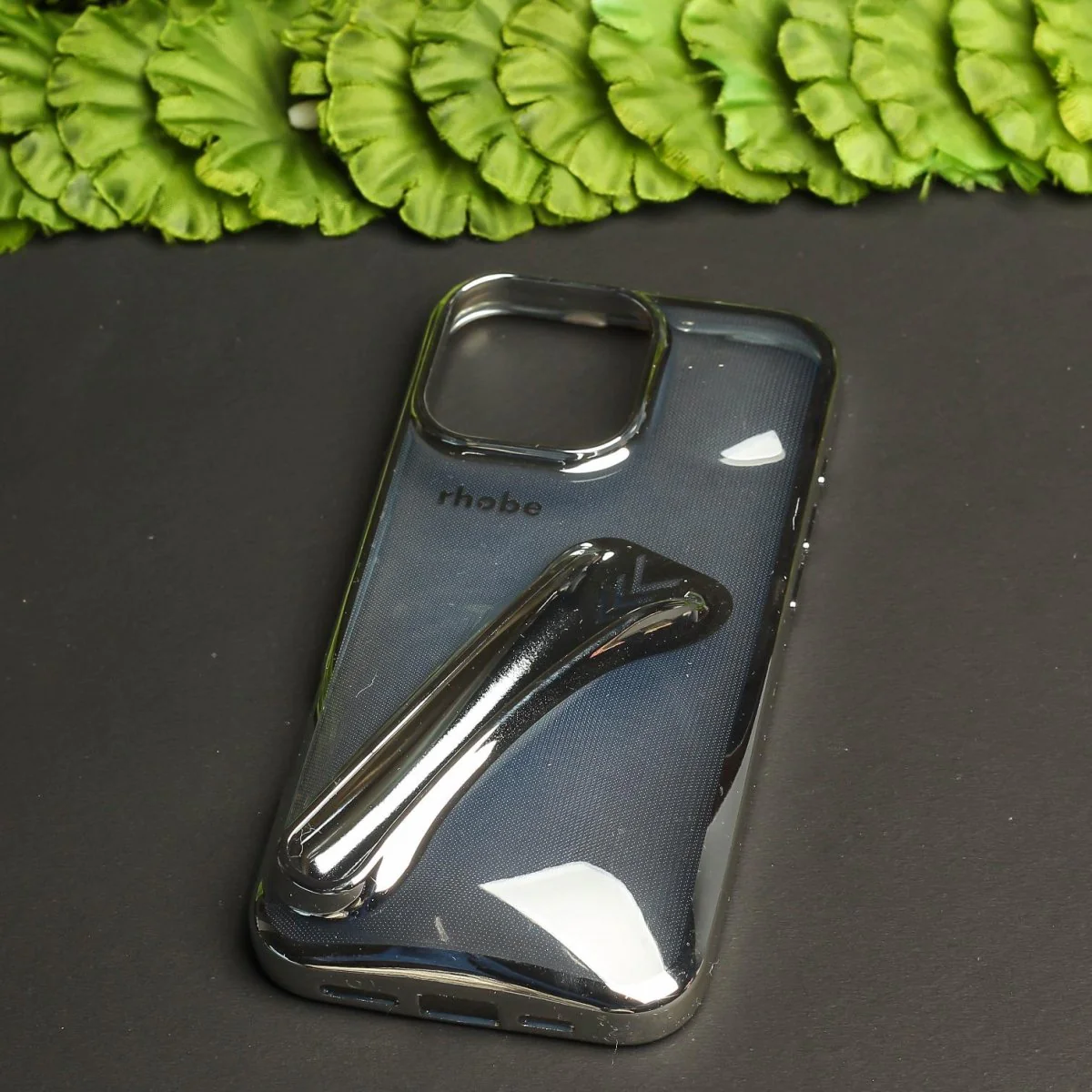 Rhobe Silver Silicone Case for Apple Iphone 16 Pro - Image 2