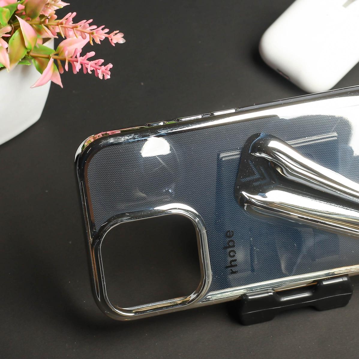 Rhobe Silver Silicone Case for Apple Iphone 16 Pro - Image 3