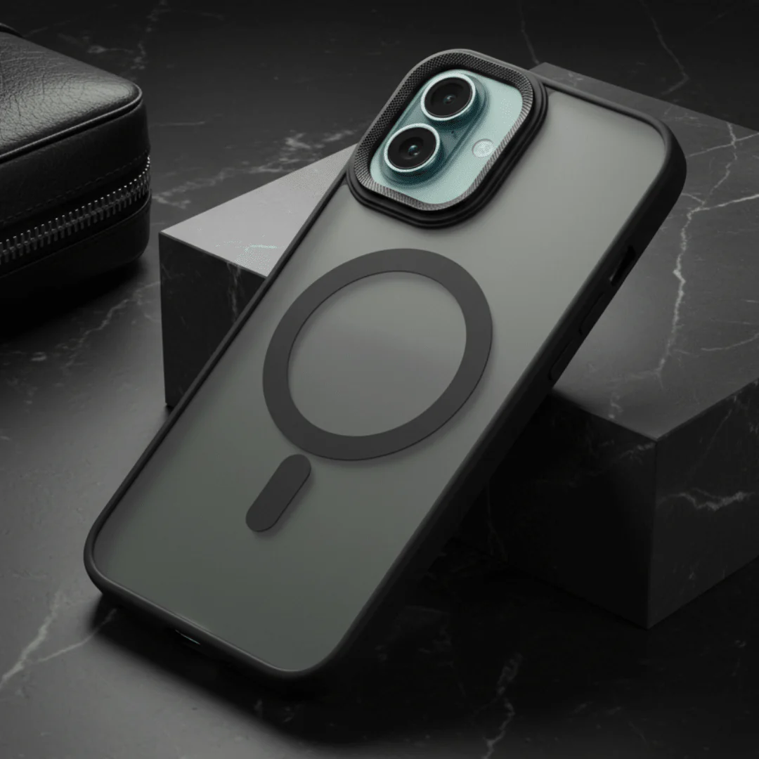 Ringmag Matte Black case for Apple iphone 16 - Image 3