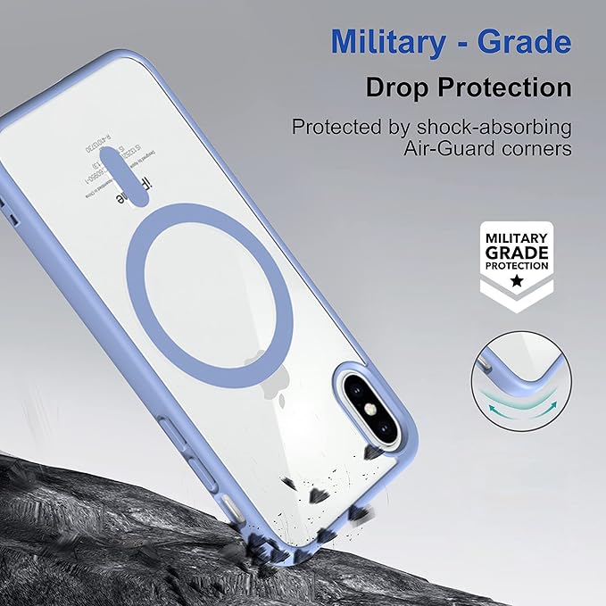 Sierra Blue MagSafe Clear Transparent Silicone case for Apple iphone X/xs - Image 2