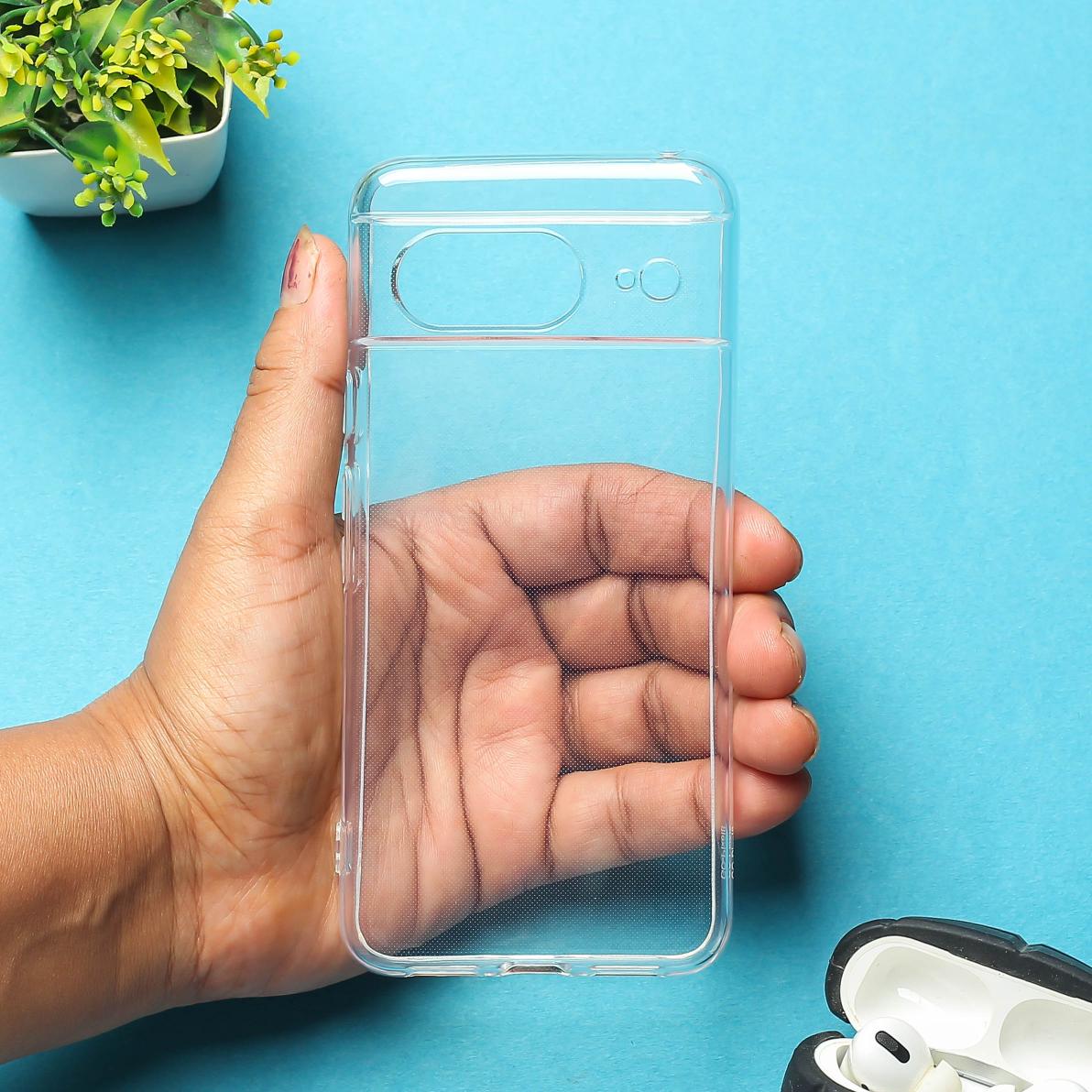 SilicaClear Transparent Silicone Case for Google Pixel 8