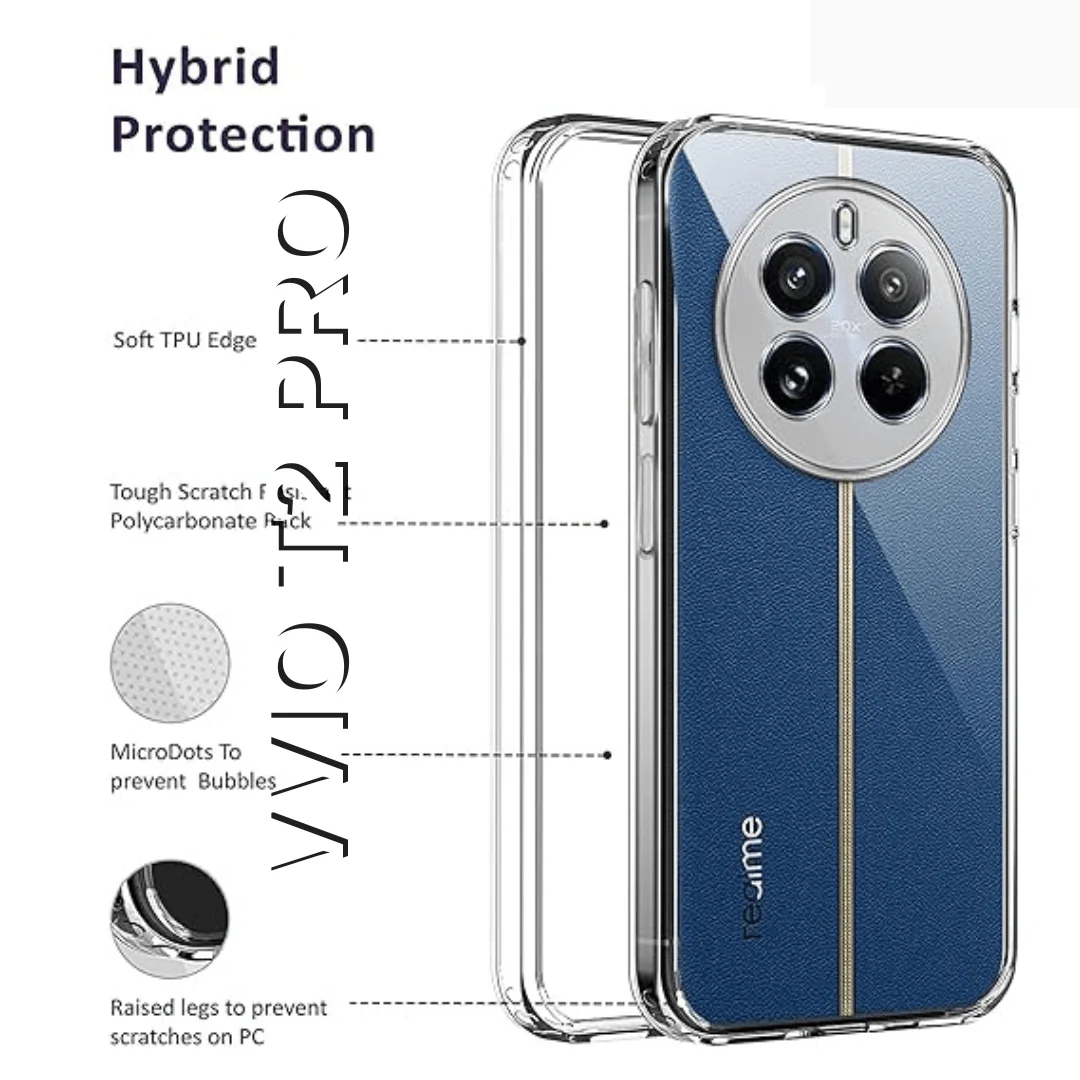 SilicaClear Transparent Silicone Case for Realme 12 Pro - Image 5