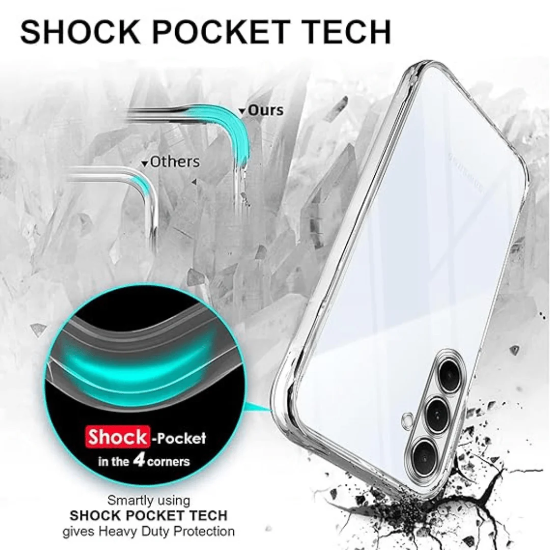 SilicaClear Transparent Silicone Case for Samsung A55 - Image 4