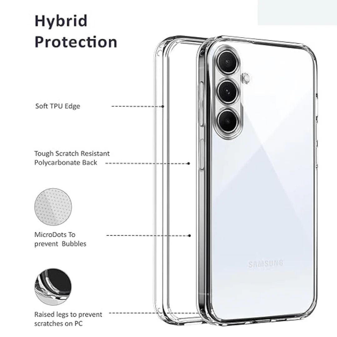 SilicaClear Transparent Silicone Case for Samsung A55 - Image 5