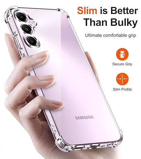 SilicaClear Transparent Silicone Case for Samsung A36 - Image 3