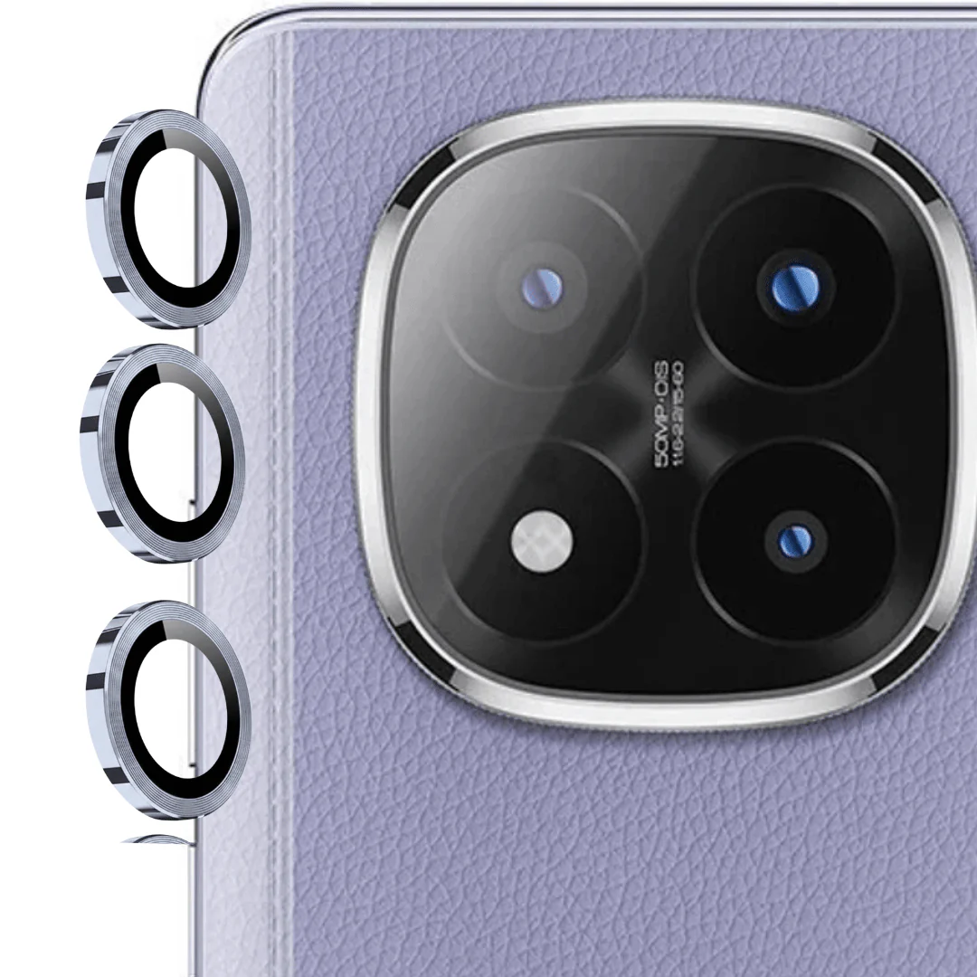 Silver Metallic camera ring lens guard for Redmi Note 15 Pro Plus