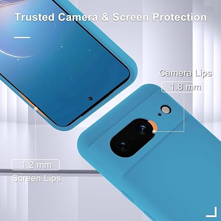 Sky Blue Camera Original Silicone case for Google Pixel 7A - Image 2