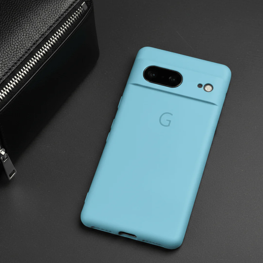 Sky Blue Camera Original Silicone case for Google Pixel 8