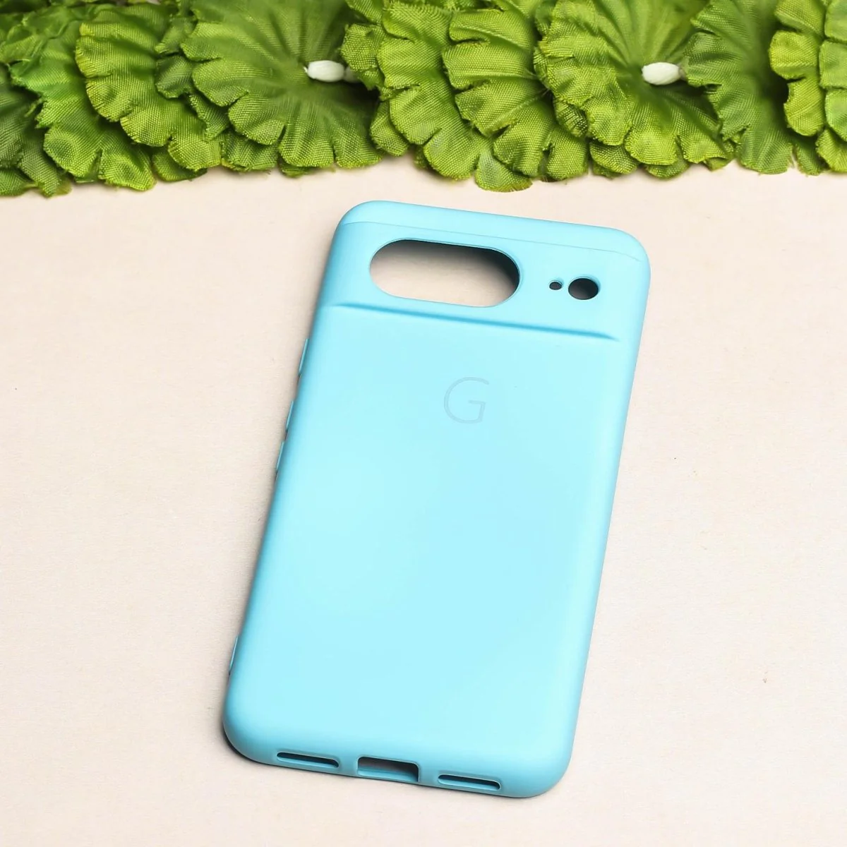 Sky Blue Camera Original Silicone case for Google Pixel 8 - Image 3