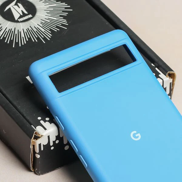 Sky blue Original Silicone case for Google Pixel 8a - Image 4