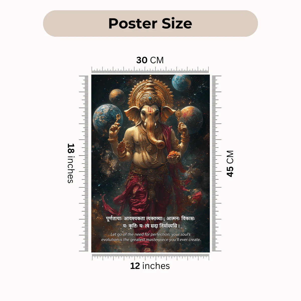 Spiritual Poster Combo (Design 1) – Set of 10 Wall Posters - Image 2