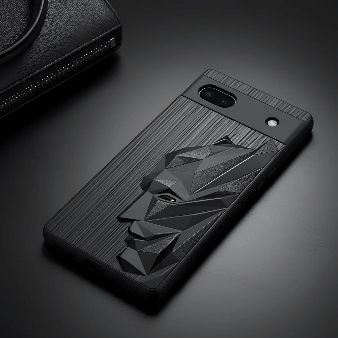 Superhero Engraved logo silicon Case for Google Pixel 7A
