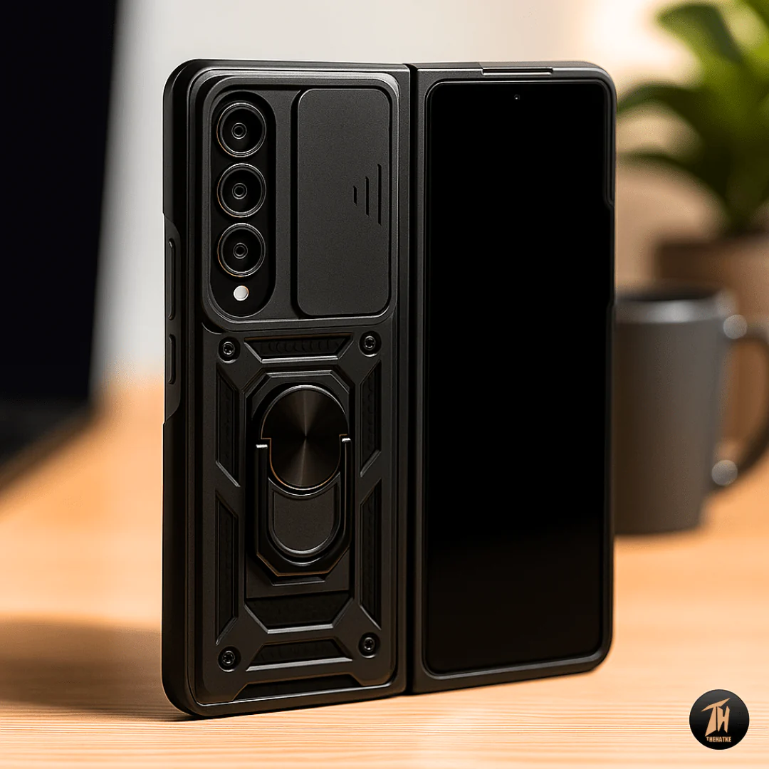 TitanArmor Black Silicone case for Samsung Z Fold 4 5G