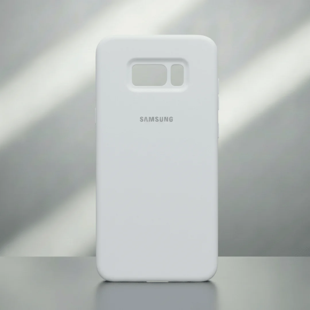 White Camera Original Silicone Case for Samsung S8 Plus