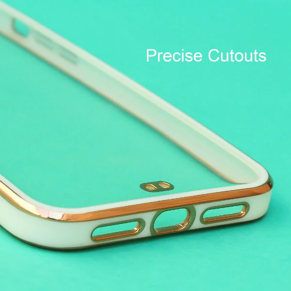 White Electroplated Transparent Case for Apple iphone 11 Pro - Image 6