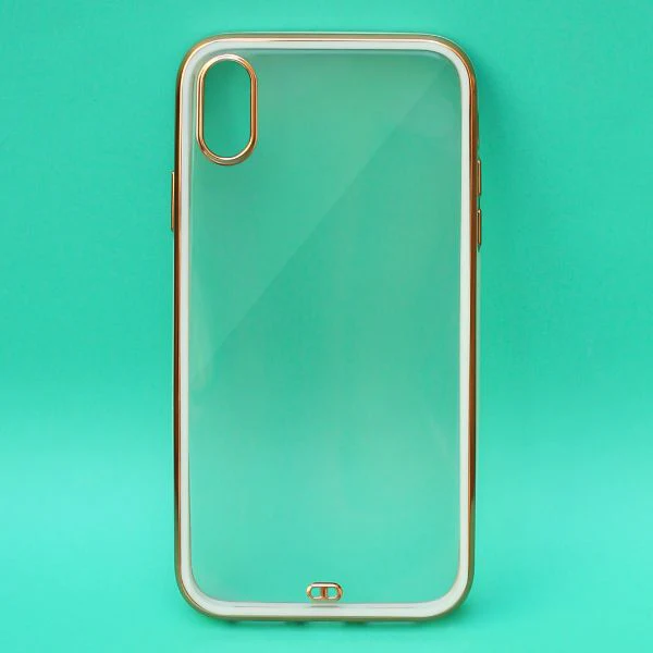 White Electroplated Transparent Case for Apple iphone Xs max