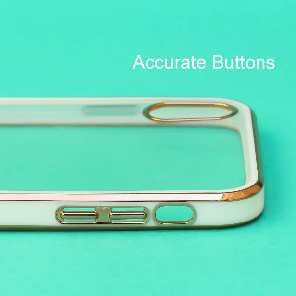 White Electroplated Transparent Case for Apple iphone Xs max - Image 3