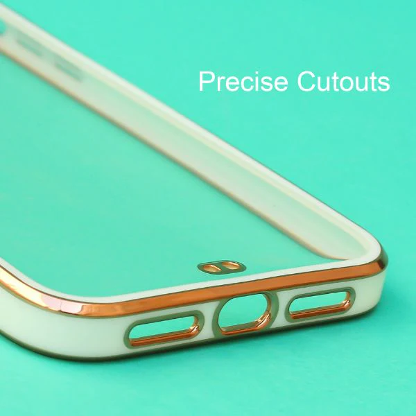 White Electroplated Transparent Case for Apple iphone Xs max - Image 5
