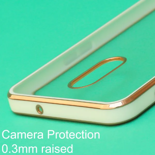 White Electroplated Transparent Case for Oneplus 7 - Image 5