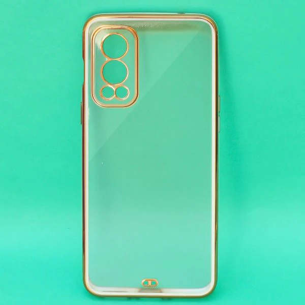 White Electroplated Transparent Case for Oneplus Nord 2