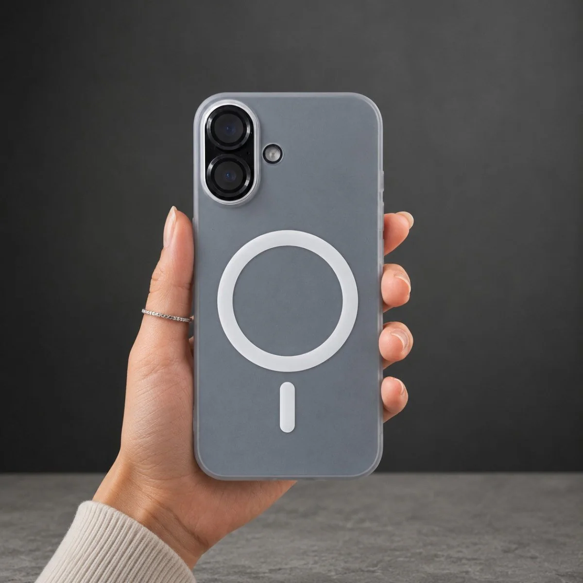 White Flexy Silicone Case for Apple Iphone 16 - Image 2