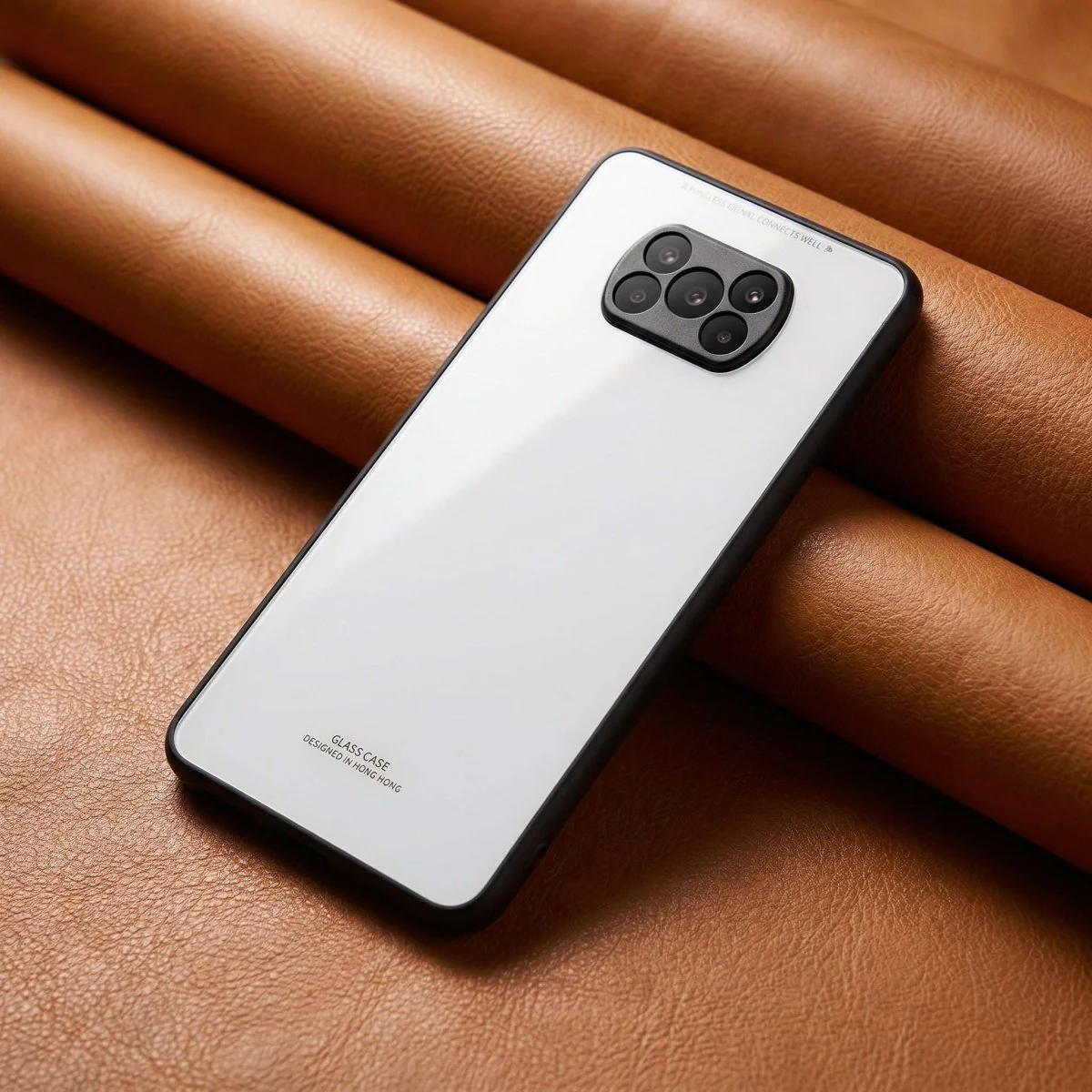 White Glass case for Poco X3 Pro