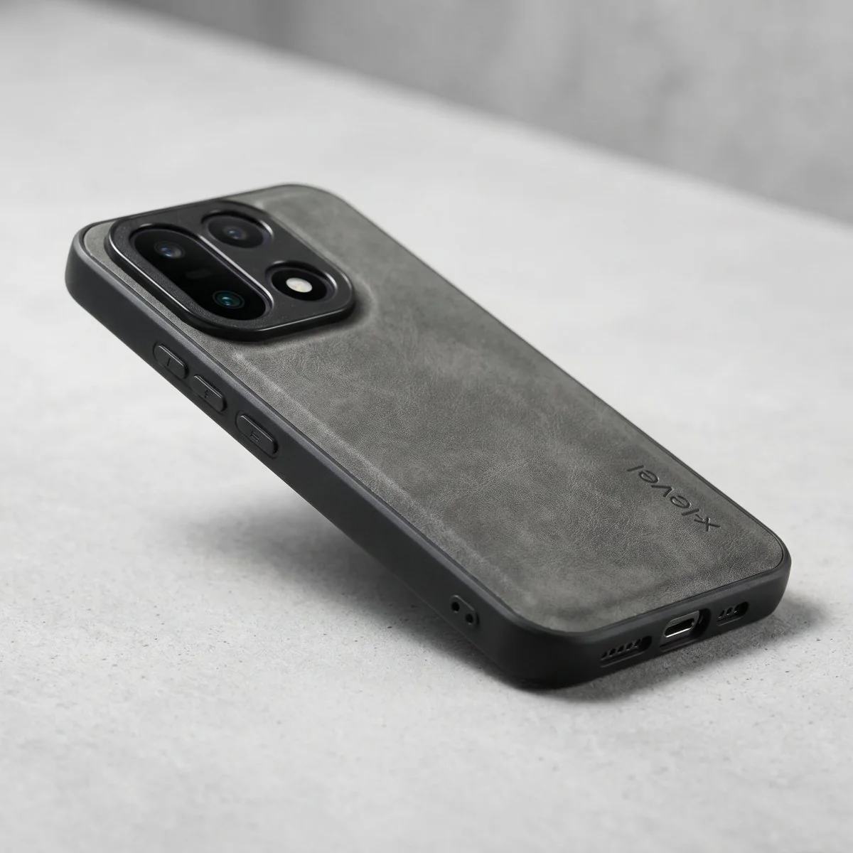X-LEVEL Grey Leather Case for Oneplus 15 - Image 4